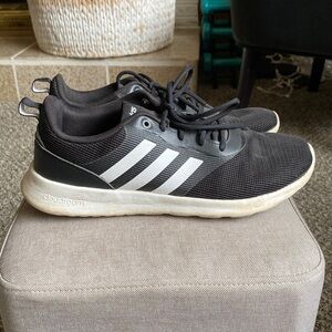Adidas tennis shoes size 9 black and white